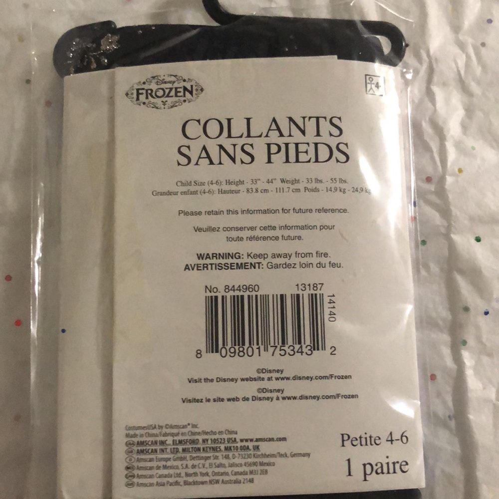 Disney’s frozen girls footless tights - Picture 6 of 8